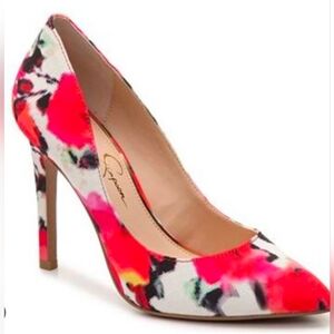 Jessica Simpson Veronica Watercolor Pump, Excellent Used Condition, 8